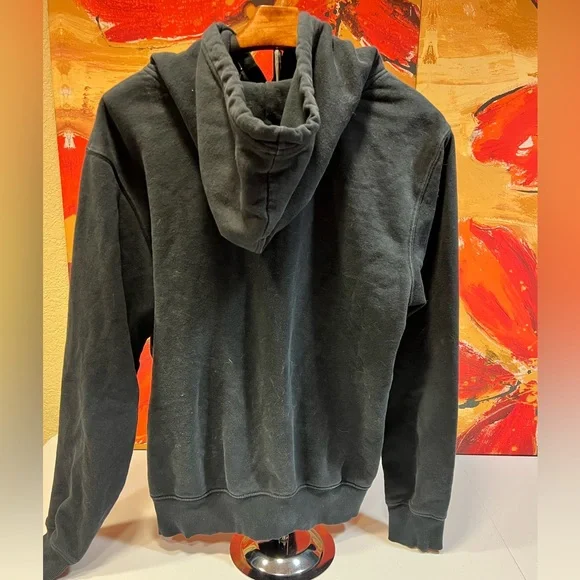 The North Face Men's Black Logo Hoodie Sweater, Size M - Picture 2 of 3